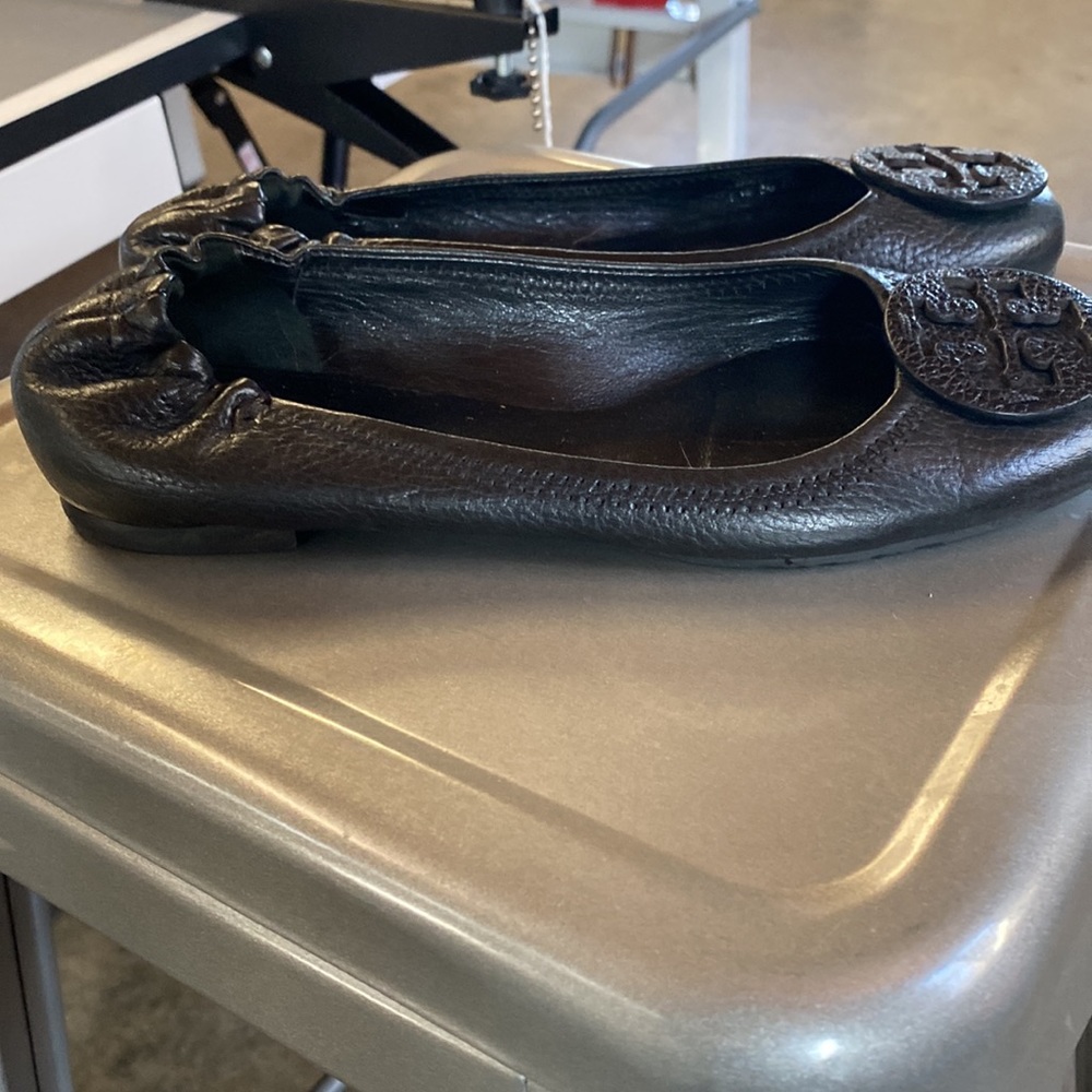 Tory Burch Solid Black Flats - image 2